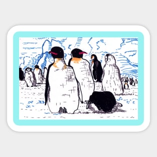 Antarctic Colony Sticker